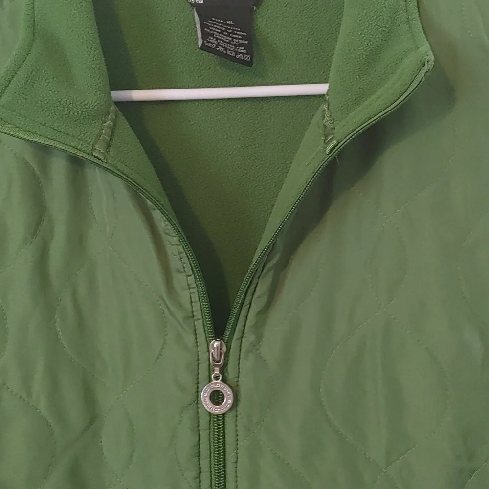 Green Quilted & Fleece Lined Vest Women's XL - Picture 5 of 5